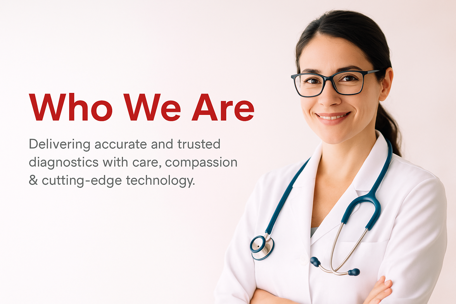 Pathologist performing tests